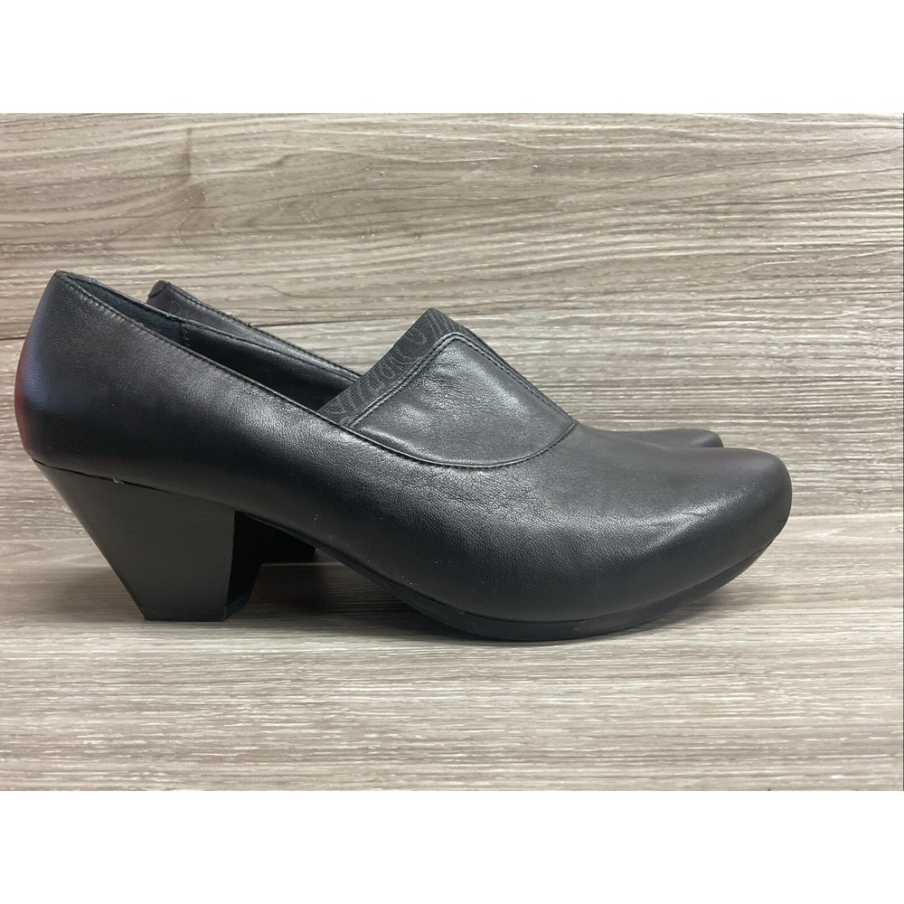 Dansko Size 41 Beatrix Black Nappa Booties Pumps Heels Career Comfort
